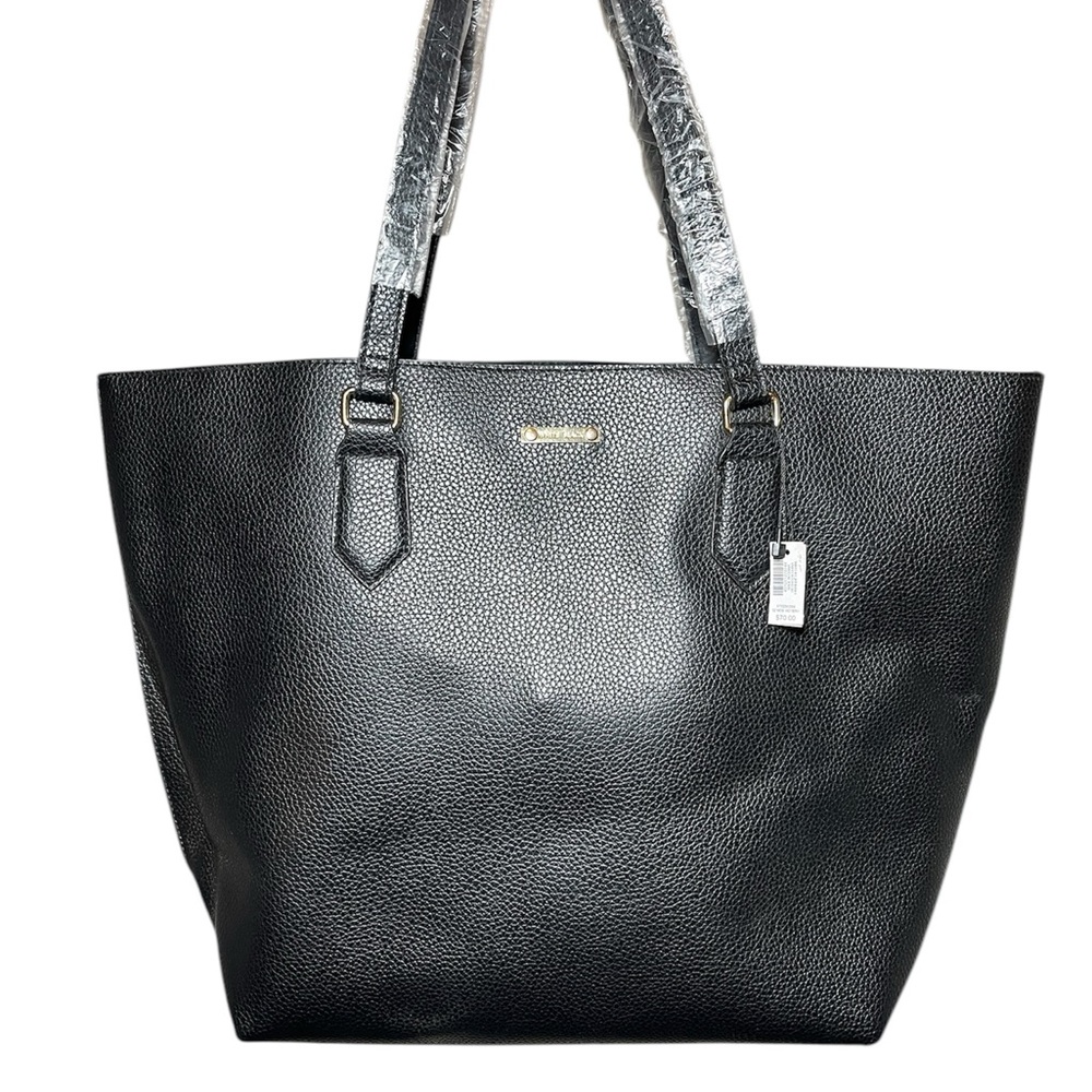 White House black market faux leather tote bag purse